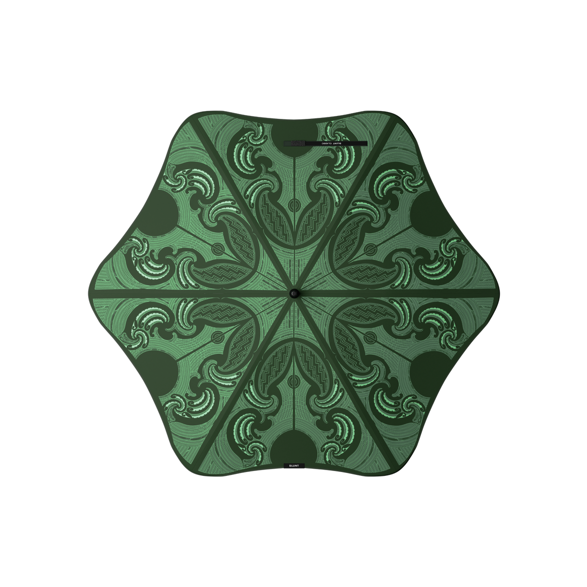Graham Tipene BLUNT Classic umbrella canopy viewed from above